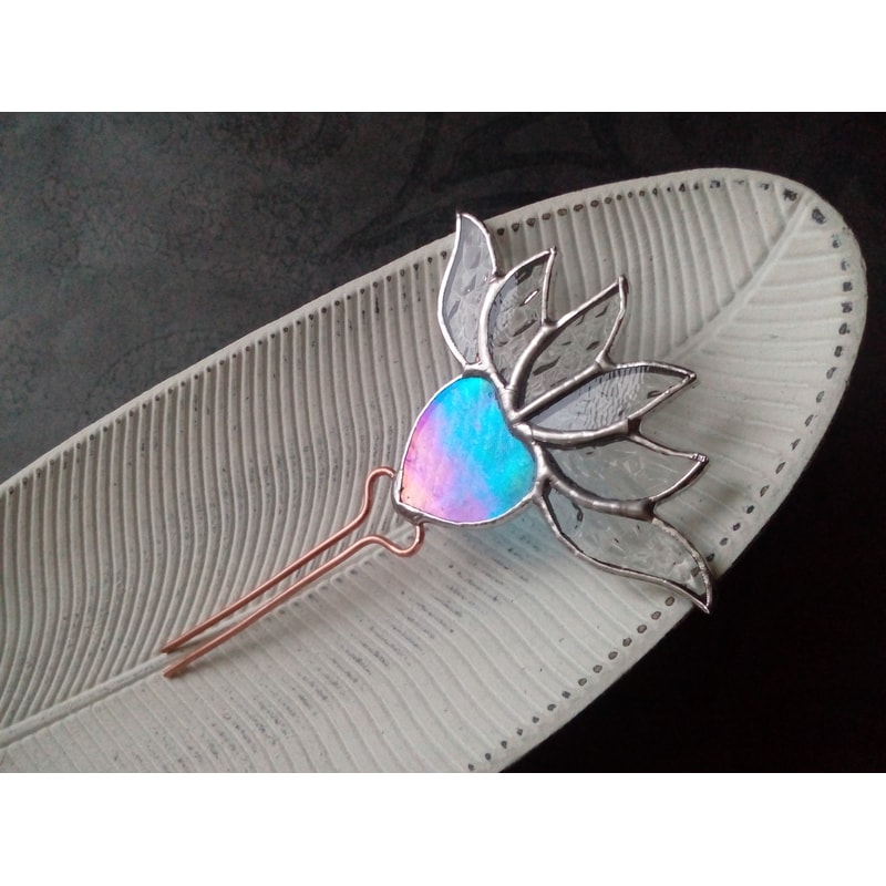 Plant-pot-glass-flower-suncatcher-Glass-lotos-lilie-plant-Stained-glass-flower-Garden-art-6