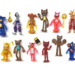 12pcs Set Five Nights At Freddy's FNAF Nightmare Action Figure Toy Cake Toppers