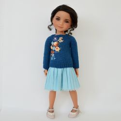 Ruby Red Fashion Friends doll embroidered outfit