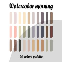 watercolor procreate color palette | procreate swatches