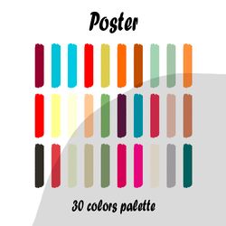 Poster procreate color palette | Procreate Swatches