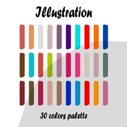 Illustration procreate color palette | Procreate Swatches