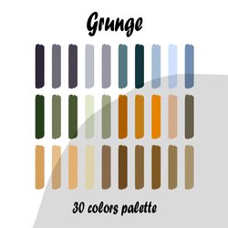 Grunge procreate color palette | Procreate Swatches