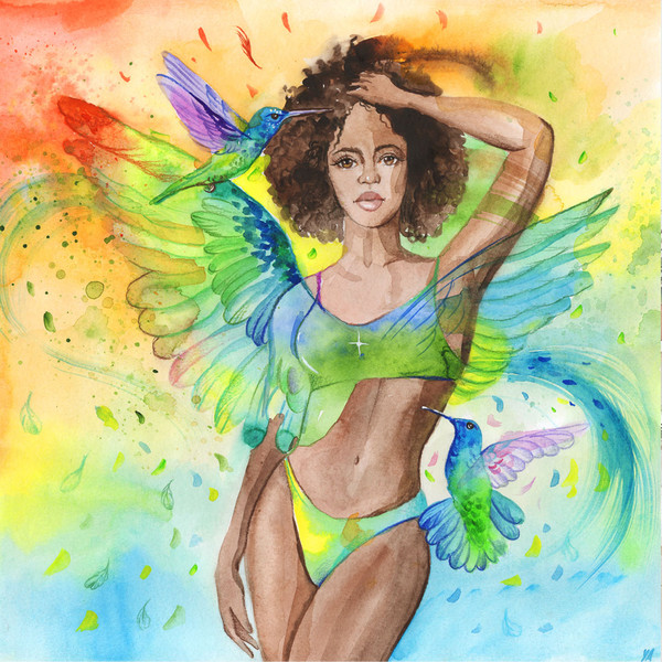 african-american-woman-painting-african-american-girl-original-art-woman-and-hummingbird-watercolor-bird-artwork-899.jpg