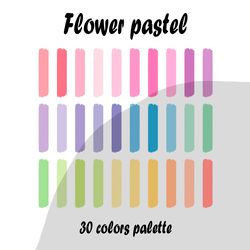 Flower pastel procreate color palette | Procreate Swatches