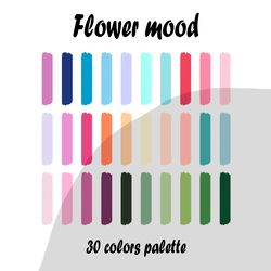 Flower mood procreate color palette | Procreate Swatches