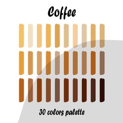 Coffee procreate color palette | Procreate Swatches