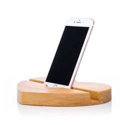 Wood cell phone stand Office desk accessories for women Wooden desk organizer Personalized iPhone and iPad stand Gift