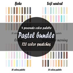 Pastel bundle procreate color palette | Procreate Swatches