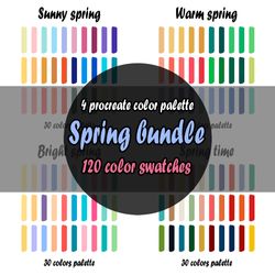 Spring bundle procreate color palette | Procreate Swatches