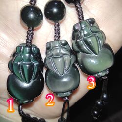 obsidian pixiu charm