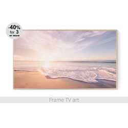 Frame TV Art Digital Download 4K, Samsung Frame TV art seascape, Frame TV art ocean, Frame TV art coastal summer | 506