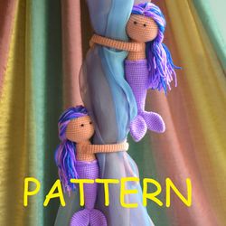 Crochet mermaid pattern pdf Mermaid tiebacks pattern