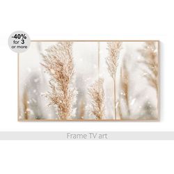 samsung frame tv art digital download 4k, samsung frame tv art pampas grass landscape, frame tv art farmhouse | 533