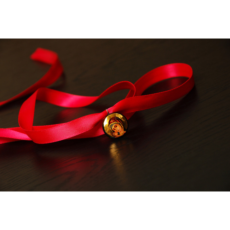 Virgin Mary icon pendant