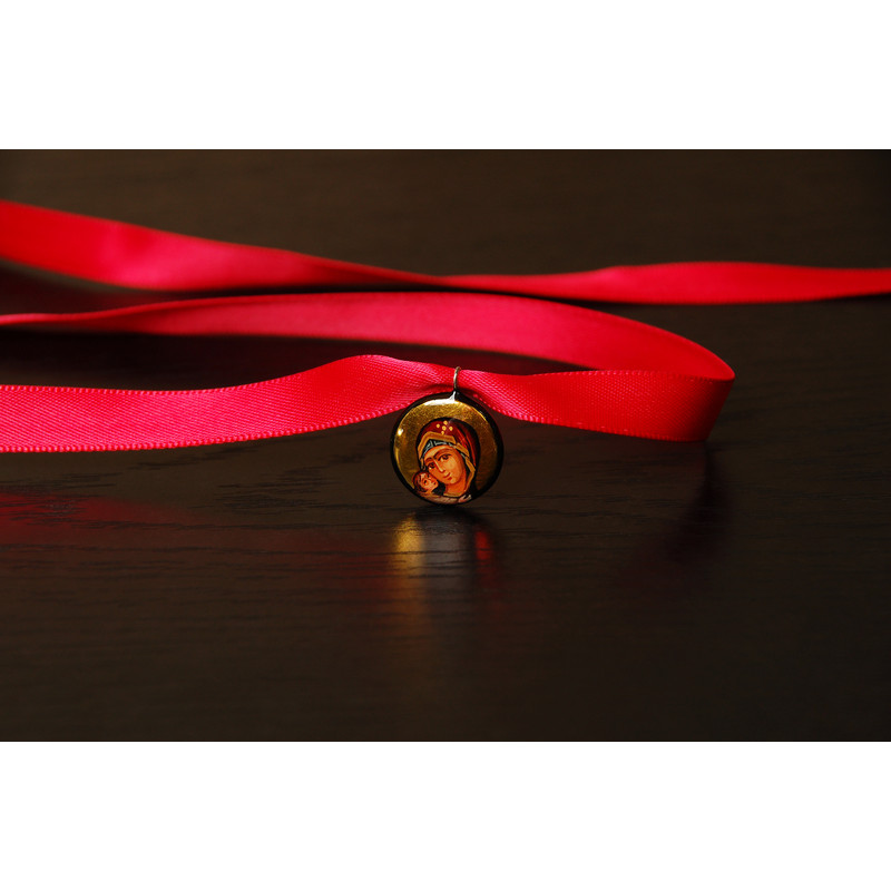 Hand-painted icon pendant