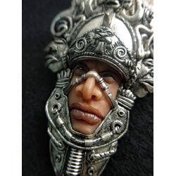 Gemstone necklace Aztec Warrior