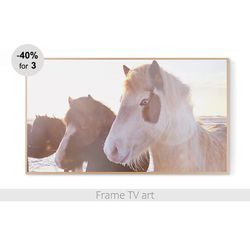 Frame TV art winter, Samsung Frame TV Art Horse, Frame TV art farmhouse, Samsung Frame TV Art Digital Download 4K | 248