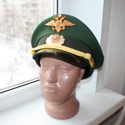 Never used Hat Army Cap Russian Military Cap Size 56 US S-M Original Authentic