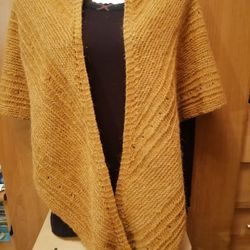 shawl "soft brown"