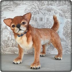 Chihuahua Dog,Collectible Toy,Puppy,Faux Fur Dog