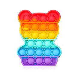 Multicolor Bear Pop it Fidget Toys for Kids