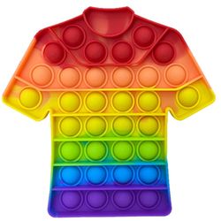 T-shirt Rainbow Pop It Fidget Toys for Kids