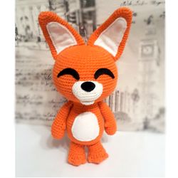 Pororo Little Penguin, Eddy, Crochet toy fox, Soft animal toy, Toy pup, Eddy Fox, Soft toy fox, gift for birthday