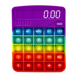 Rainbow Calculator Pop It Fidget Toys for Kids
