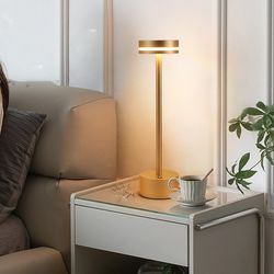 elegant led rechargeable restaurant, hotel, bar or table lamp