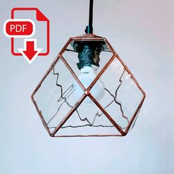 Digital drawing for printing  Stained glass lamp