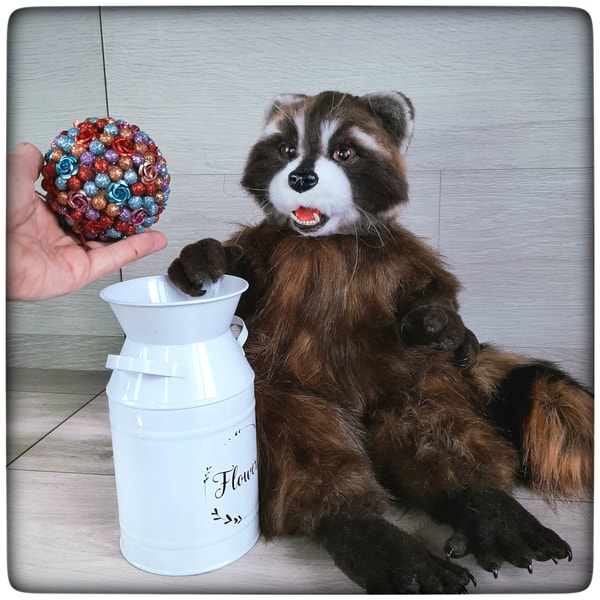 Raccoon, Collectible Toy, Toy, Stuffed Toy, Realistic Toy, | Inspire Uplift