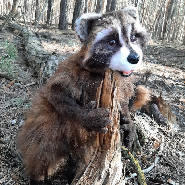 Raccoon, Collectible Toy, Toy, Stuffed Toy, Realistic Toy, | Inspire Uplift