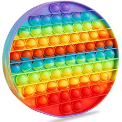 Big Size Rainbow Circle Pop it Bubble Popper Toys For Kids