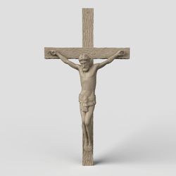 3D Model STL CNC Router file 3dprintable Catholic Cross Set 2