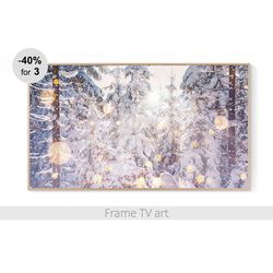 Frame TV art Christmas, Samsung Frame Tv Art winter, Frame TV Art Digital Download 4K, Frame TV art landscape | 201