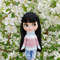 Blythe knit sweater Flower, Blythe clothes, Custom doll clothes, Blythe mood outfit