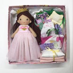 Princess doll with clothes, Rag doll as a gift for daughter, Birthday girl gift