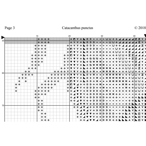 Beetle Graph Pattern Realistic Beetle Cross Stitch Pattern PDF Colorful Bug Chart - Inspire ...