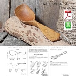 Wooden spoon template printable Spoon template pdf Spoon carving template How to make wooden spoons for beginners