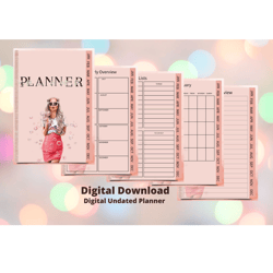 Digital Planner,digital planner undated,Notability planner,ipad planner,goodnotes planner digital,daily planner