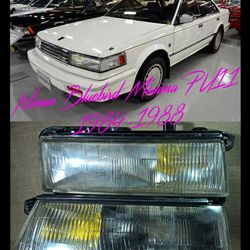 1984-1988 Headlights Lamps IKI 1217 Nissan Maxima U11 PU11 HU11 Bluebird 2 gen