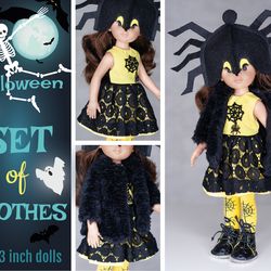 13 inch doll Halloween costume, Paola Reina doll set of clothes, Dianna Effner Little Darling, waist 13 - 14.5 cm