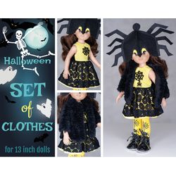 13 inch doll Halloween costume,  Paola Reina doll set of clothes, Dianna Effner Little Darling, waist 13 - 14.5 cm