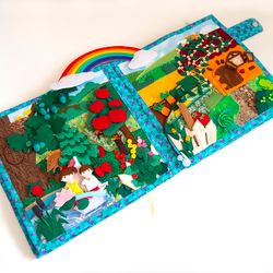 Seasons Quiet book toddlers - Felt busy book - Made to order