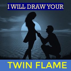 I Will Draw Your Twin Flame in 24 hours. Twin flame sketch. Psychic Reading your Future Love.
