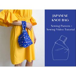 Japanese Knot Bag Sewing Pattern