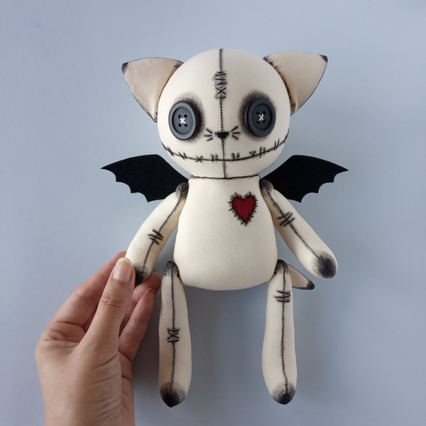 handmade-creepy-cute-stuffed-cat-with-bat-wings-2