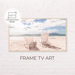 samsung frame tv art | 4k beach coastal landscape in pastel colors for the frame tv | wave digital art frame tv