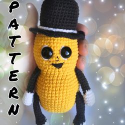 baby nut.baby nut pattern.Inspired by Super Bowl 2020 Commercial baby.baby nut crochet.baby peanut toy.mr nut toy
